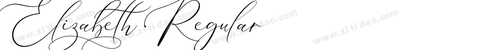 Elizabeth Regular字体转换